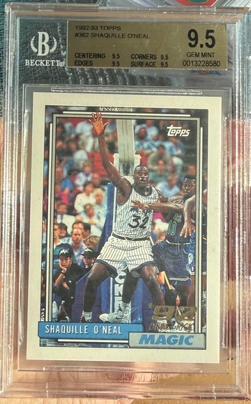 1992-93 Topps Shaquille O'Neal Rookie BGS 9.5