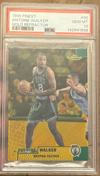 1999 Finest Antoine Walker Gold Refractor /100 PSA 10