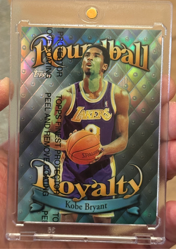 1998-99 Topps Kobe Bryant Roundball Royalty Refractor w/ Coating Peel