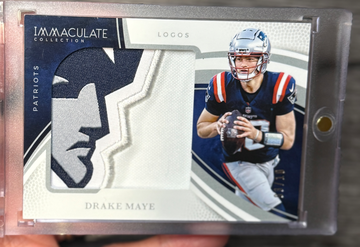 2025 Immaculate Collection Drake Maye Jumbo Logos /10 