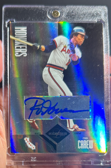 2004 Leaf Limited Rod Carew Monikers Silver Auto /50
