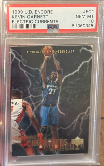 1999 Upper Deck Encore Kevin Garnett Electric Currents PSA 10