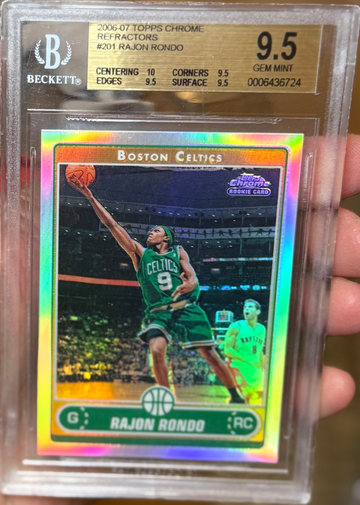 2006 Topps Chrome Rajon Rondo Rookie Refractor /199 BGS 9.5