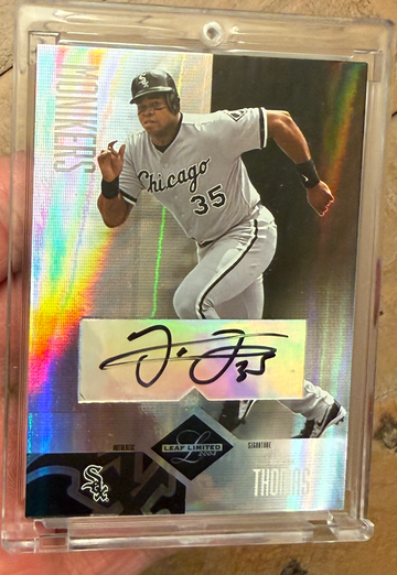 2004 Leaf Limited Frank Thomas Monikers Auto /25