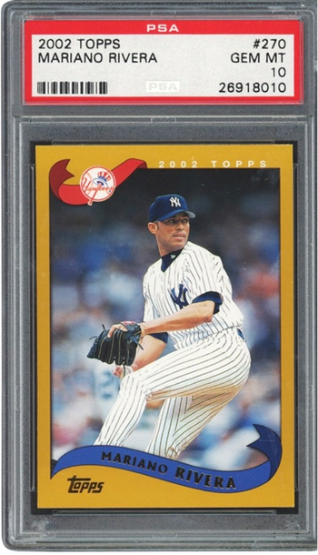 2002 Topps Mariano Rivera PSA 10