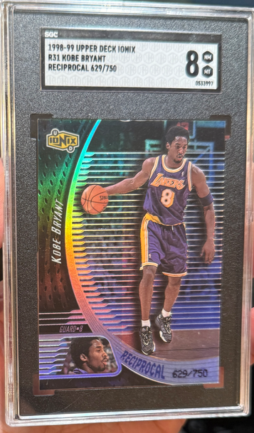 1998 Upper Deck UD Ionix Kobe Bryant Reciprocal /750 SGC 8