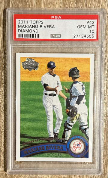 2011 Topps Mariano Rivera Diamond Anniversary Factory Set Limited Edition PSA 10