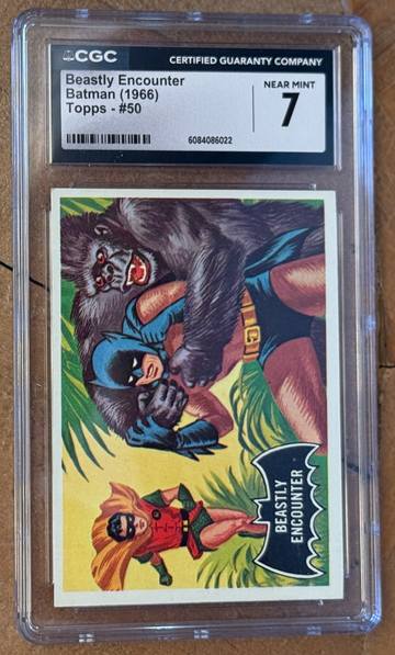 1966 Topps Batman Beastly Encounter SGC 7