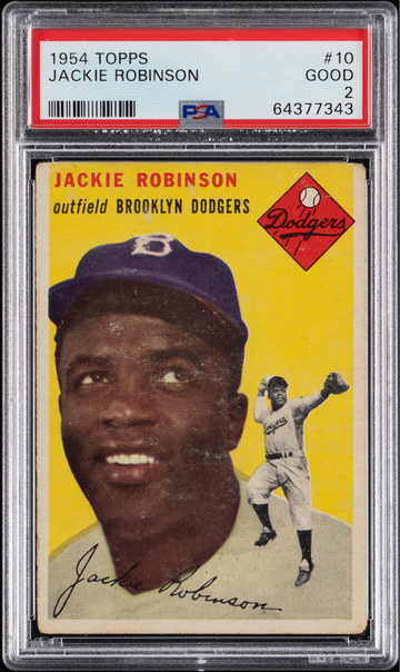 1954 Topps Jackie Robinson PSA 2