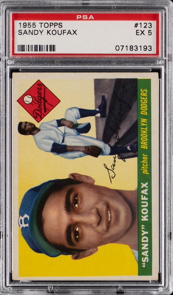 1955 Topps Sandy Koufax Rookie PSA 5