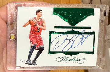 2015-16 Panini Flawless Doug McDermott Super Signatures Emerald Auto /5