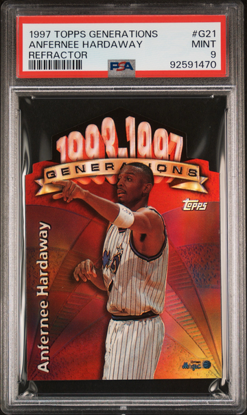 1997 Topps Anfernee Hardaway Generations Refractor PSA 9