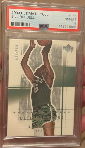 2003 Ultimate Collection Bill Russell /500 PSA 8