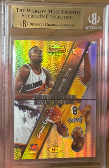 1997 Bowman’s Best Kobe Bryant Scottie Pippen Mirror Image Refractor BGS 9.5