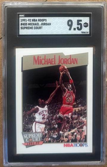 1991-92 NBA Hoops Michael Jordan Supreme Court SGC 9.5