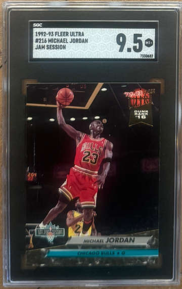 1992 Fleer Ultra Michael Jordan NBA Jam Session SGC 9.5