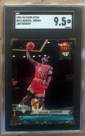 1992 Fleer Ultra Michael Jordan NBA Jam Session SGC 9.5