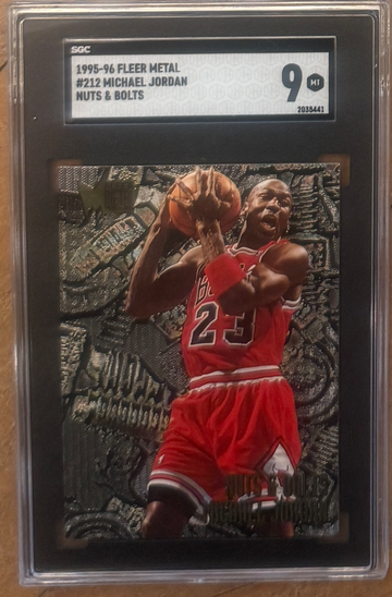 1995-96 Fleer Metal Michael Jordan Nuts & Bolts SGC 9
