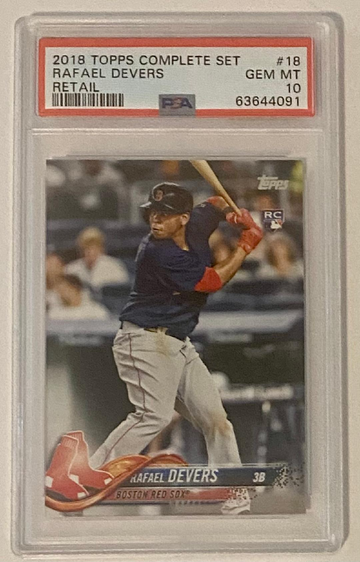 2018 Rafael Devers RC PSA 10 Gem Mint Topps CS Rookie Card Boston Red Sox