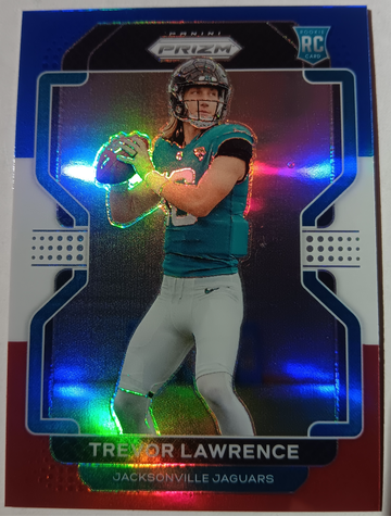 2021 Panini Prizm Trevor Lawrence Red White & Blue Prizm 