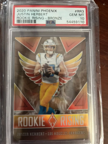 2020 Phoenix Bronze Rookie Rising Justin Herbert PSA 10 /50 PSA 10