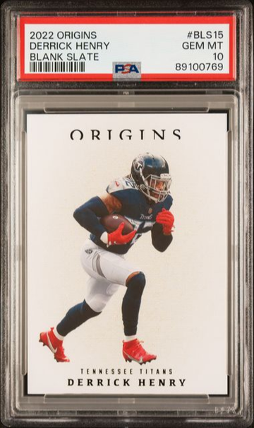 Derrick Hnery 2022 Origins Blank Slate PSA 10