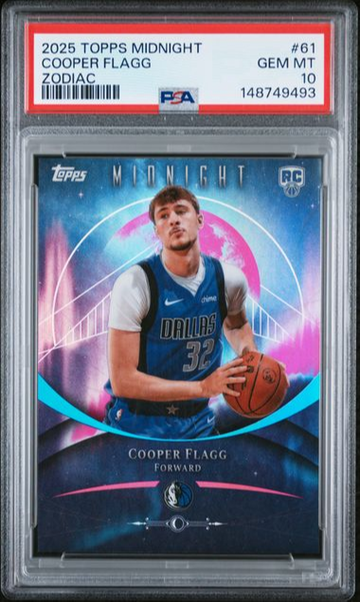 Cooper Flagg 2025 Topps Finest Zodiac PSA 10 