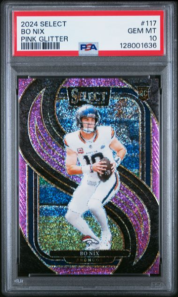 2024 PANINI SELECT #117 BO NIX PINK GLITTER PSA 10 /15