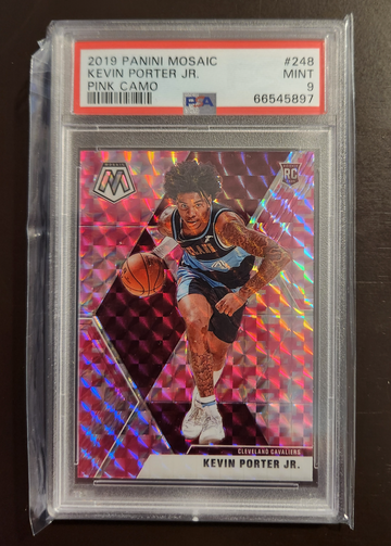 Kevin Porter JR. #248 2019-20 Panini Mosaic Rookie RC Pink Camo Prizm PSA 9 
