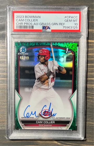 Cam Collier Green Grass Auto PSA 10