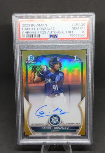 Gabriel Gonzalez Bowman True Gold Auto PSA 10