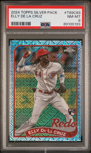 2024 Topps Silver Pack Chrome Elly De La Cruz PSA 8