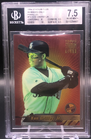 1994 Stadium Club Ken Griffey Jr Members Only Parallel #F5 BGS 7.5