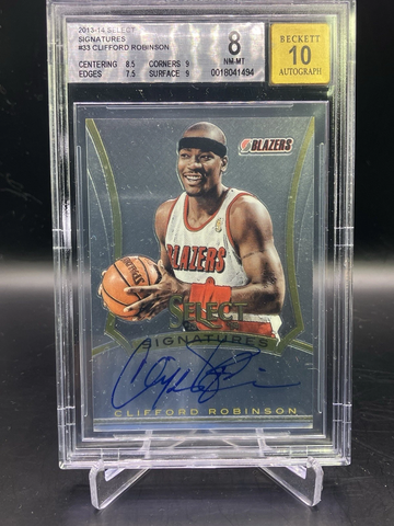2013-14 Select Clifford Robinson Signatures Insert BGS 8