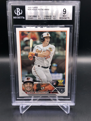 2023 Topps Adley Rutschman Rookie Cup Rookie Card #250 BGS 9 