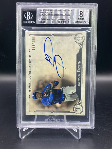 2014 Topps Museum Collection Jurickson Profar Autographs BGS 8 