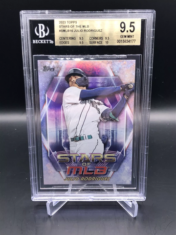 2023 Topps Julio Rodriguez Stars of the MLB Insert #16 BGS 9.5 