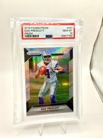 2016 Panini Prizm Dak Prescott RC Silver PSA 10 - Prizm