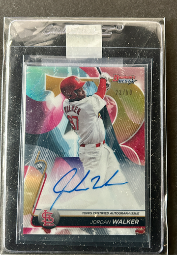 2020 Bowman’s Best Gold Refractor Auto Jordan Walker