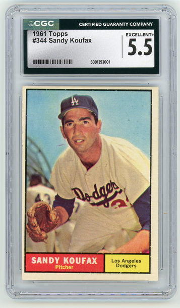 1961 Topps #344 Sandy Koufax