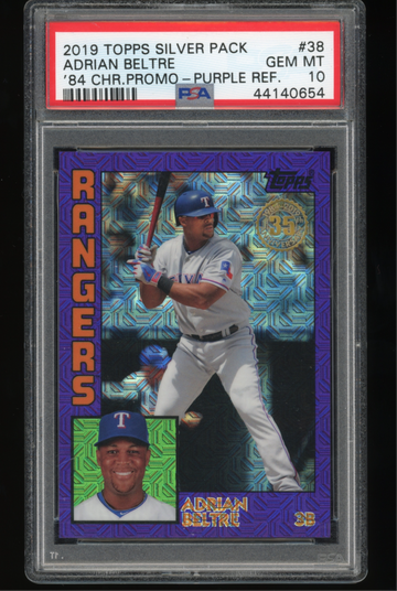 Adrian Beltre 2019 Topps Silver Pack Purple Refractor /75