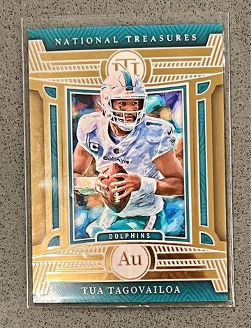 Tua Tagovailoa Treasure Hunt Gold 5/10 2022 National Treasures