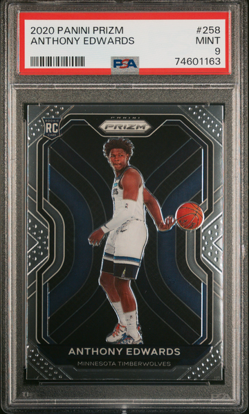 Anthony Edwards 2020 Prizm Rookie Base PSA 9