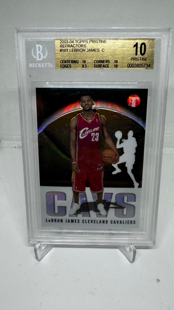 2003 Topps Pristine Lebron James Refractor BGS 10