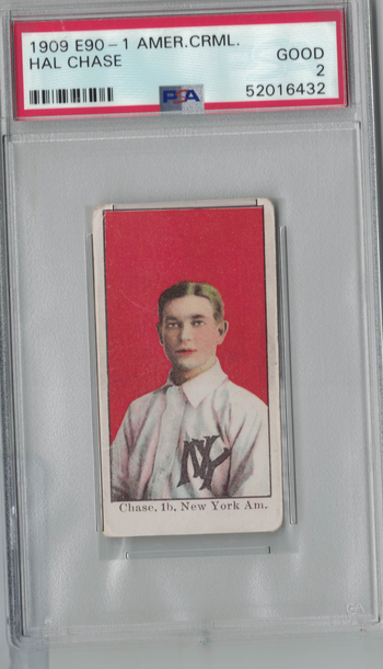 1909 E90-1 American Caramel Hal Chase PSA 2 Good