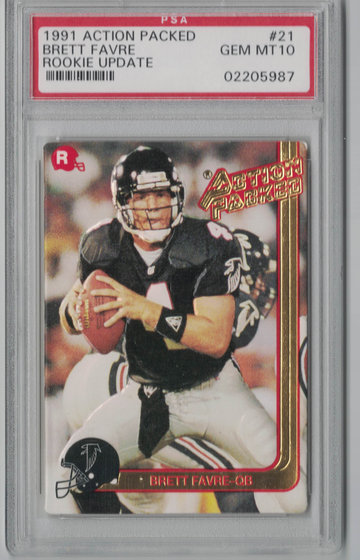 1991 Action Packed #21 Brett Favre Rookie Update PSA 10