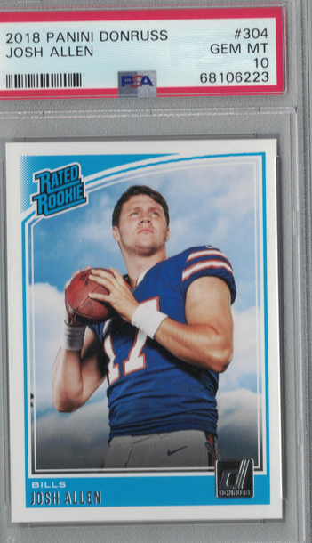 2018 Panini Donruss #304 Josh Allen RC PSA 10 Gem Mint