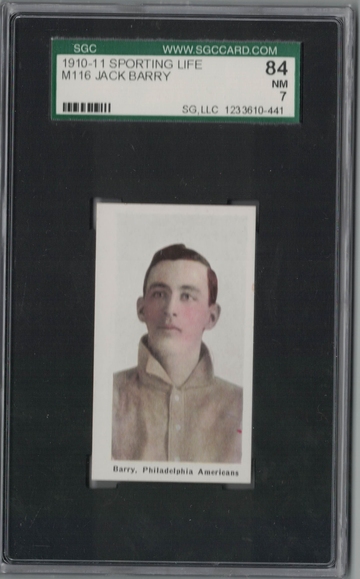 1910 Sporting Life M116 Jack Barry SGC 84 NM