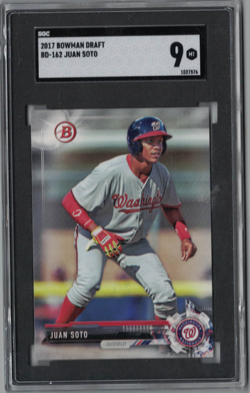 2017 Bowman Draft BD-162 Juan Soto SGC 9 Mint