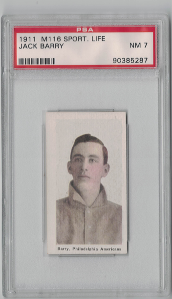 1911 Sporting Life M116 Jack Barry PSA 7 Nr Mt 